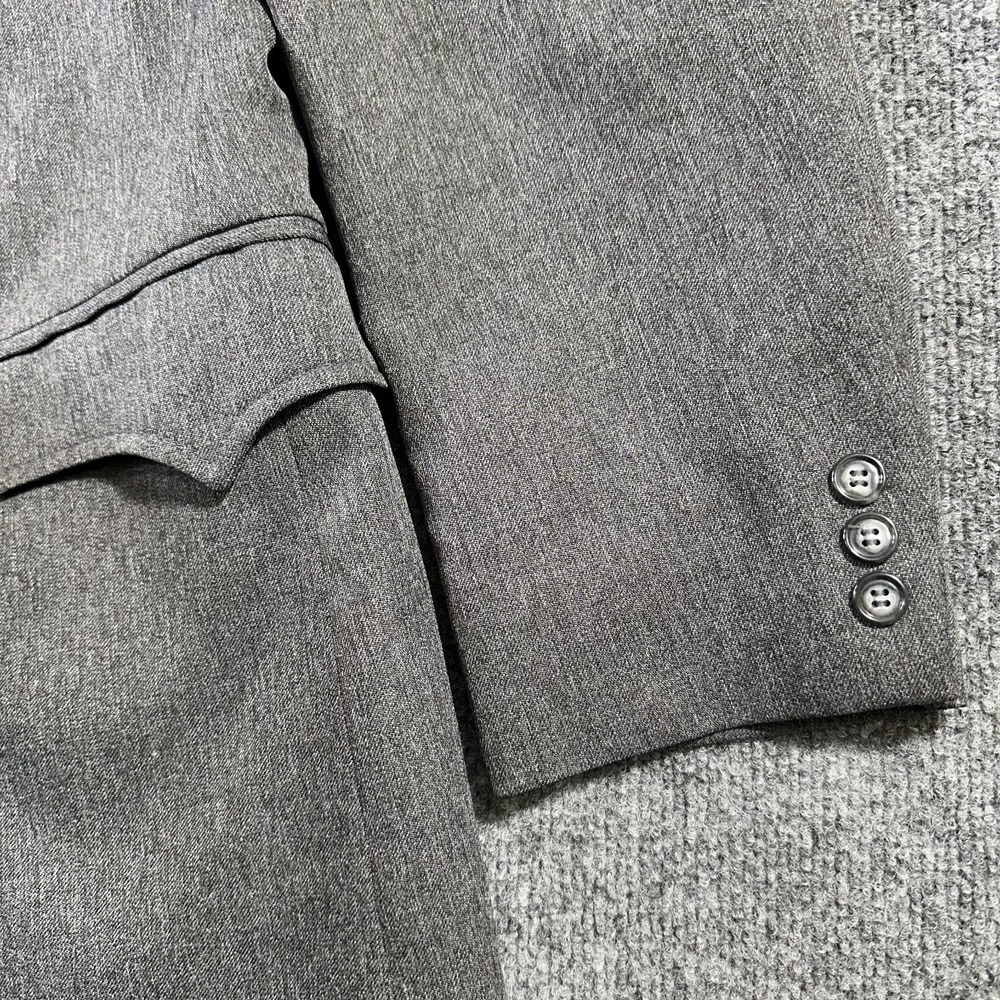 Vintage Circle S Blazer Jacket 44R Gray Smiley Western Cowboy Rodeo Made in USA - Picture 6 of 14